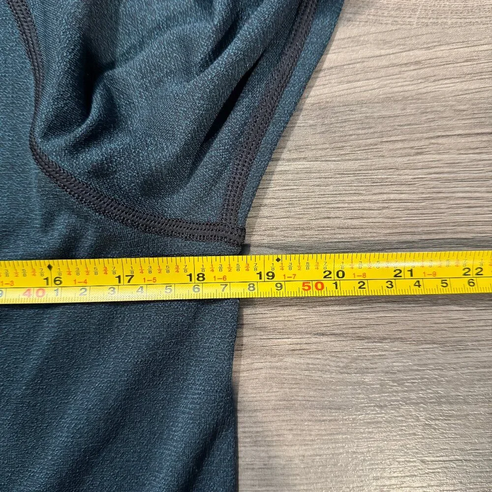 Lululemon Men's Metal Vent Tech Long Sleeve Henley - Black/Green - Picture 7 of 8